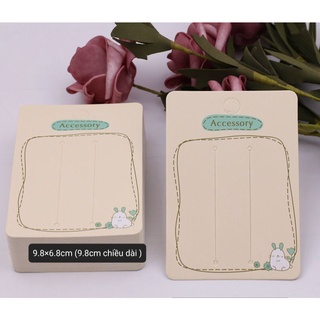 10 bìa giấy kẹp tóc & cột tóc nhiều mẫu