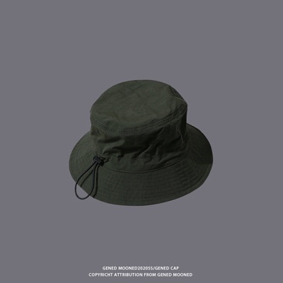 Mũ Bucket có dây rút phong cách Hàn Quốc cho Nam Nữ