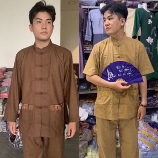 Đồ Lam Đi Chùa #Lãnh Tụ Nam # Vải Cao Cấp # Đồ Bộ Nam # Quần Áo