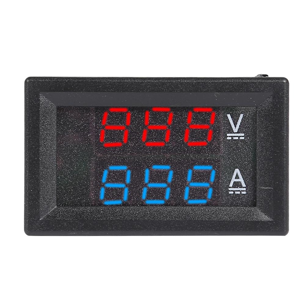 HW-810 Mini Digital Voltmeter Ammeter DC 100V 10A Volt Current Panel Meter