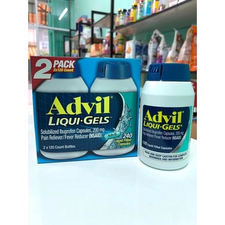 Hộp 120 viên uống Advil_liqui_gels của Mỹ