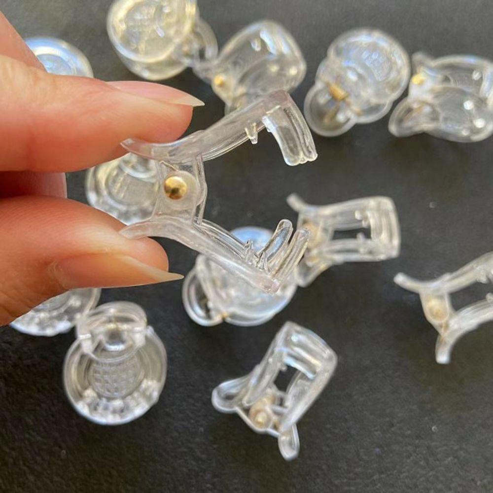 Bộ 20 Kẹp Tóc Trong Suốt Bằng Acrylic Phong Cách Hàn Quốc Dễ Thương Cho Bé DIY
