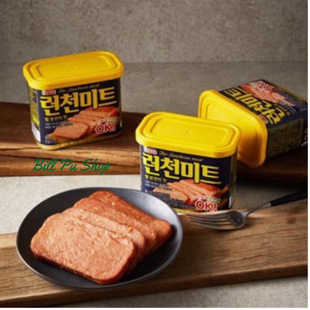 Thịt hộp Hàn Quốc - Thịt hộp LOTTE THE LUNCHEON MEAT hộp 340g [Date 07/2024]