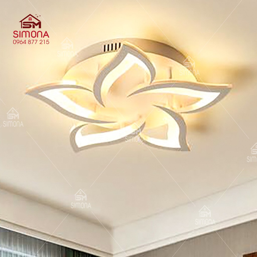 Đèn Mâm Ốp Trần 5 cánh Hiện Đại Led Trang Trí SM 2958