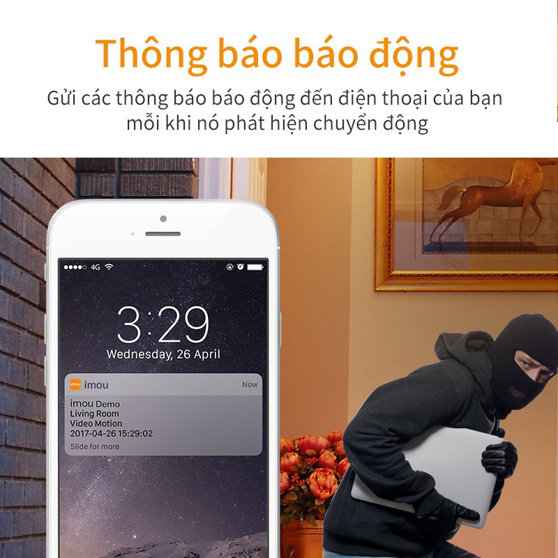 Camera WIFI IMOU ngoài trời G26EP tích hợp còi, đèn báo động – Hàng chính hãng