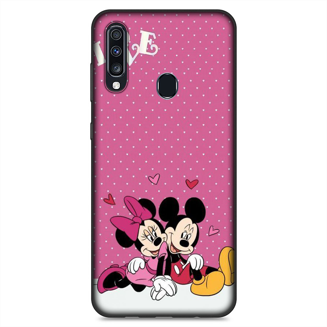 Ốp Điện Thoại Silicon Mềm Hình Chuột Mickey Màu Đỏ Cho Huawei P30 Pro Lite Y6 Y7 Y9 Prime 2019 2018 Y9Prime