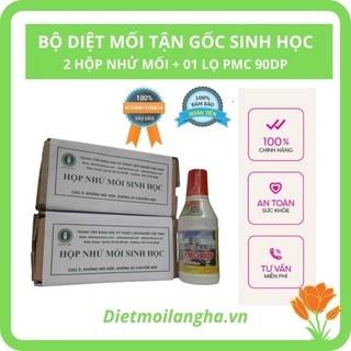 Bộ thuốc diệt mối tận gốc 01 lọ pmc 90 + 02 hộp nhử mối sinh học