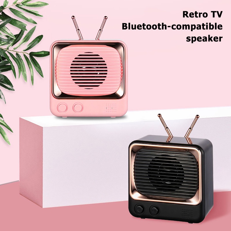 Loa Bluetooth Không Dây Dw02 Mini Hình Tv 4d Hỗ Trợ Thẻ Nhớ