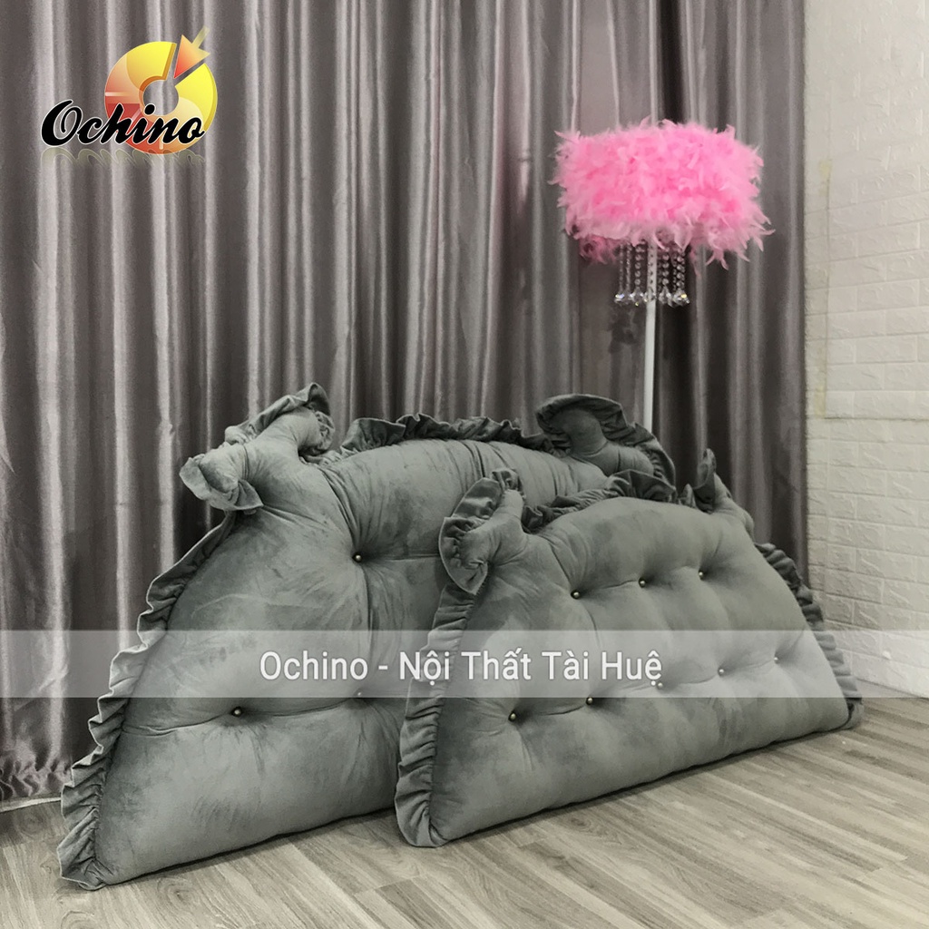 Gối Tựa Đầu Giường, Đệm Đầu Giường Mẫu Hoàng Gia Chữ Nhật Handmade 1M2-55 Và 1M6-75 ( Ảnh Thật Và Video)