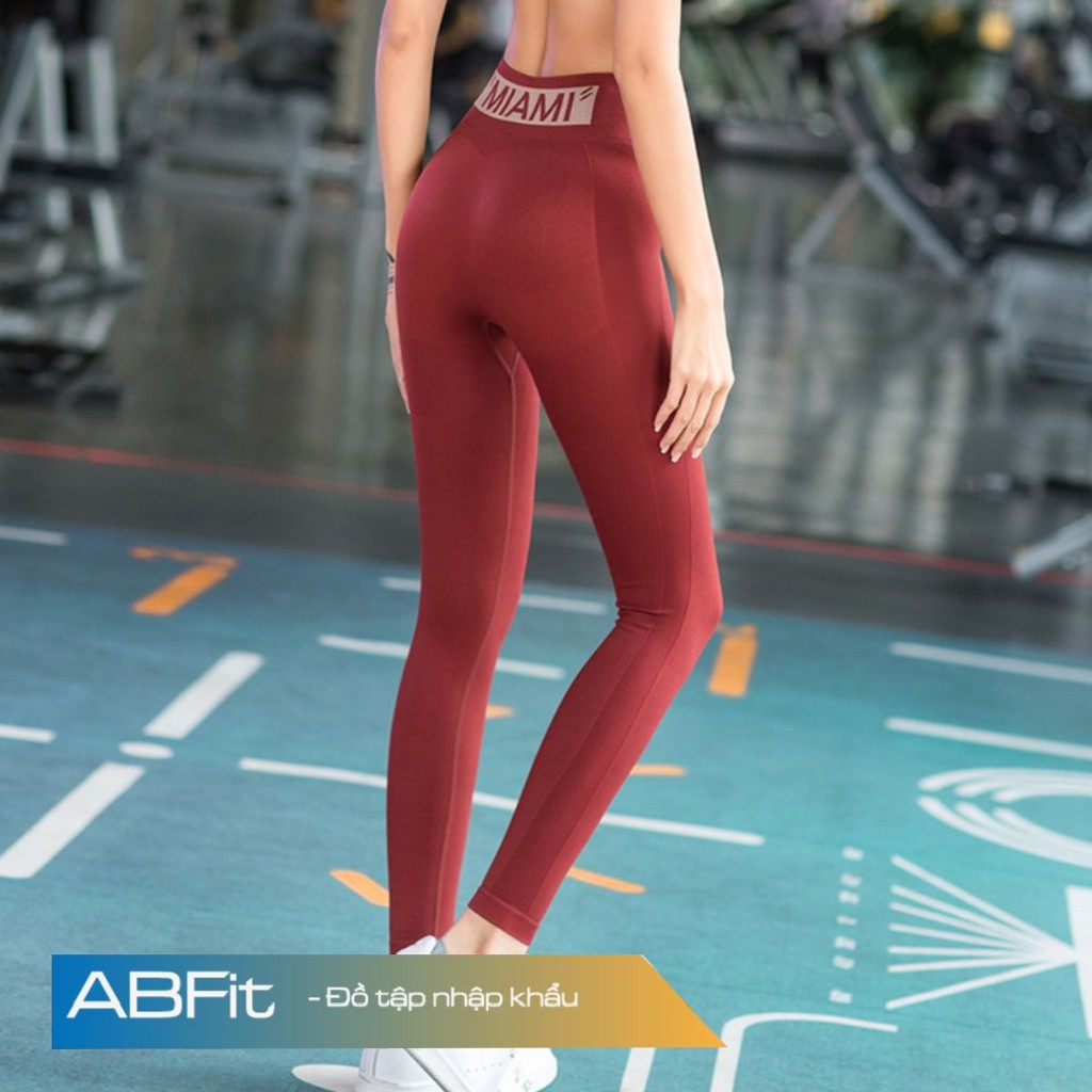Quần tập gym cạp cao nâng mông
