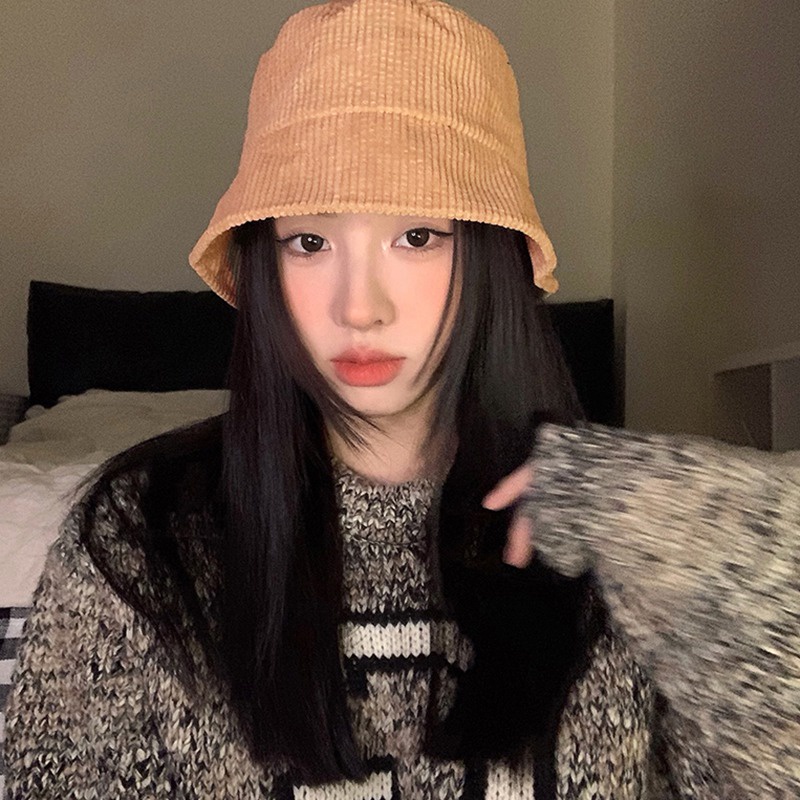 Mũ Tai Bèo Họa Tiết Kẻ Sọc Đơn Giản Phong Cách Hàn Quốc