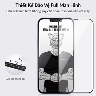 Kính cường lực iphone 13/ 13 pro/ 13 pro max, cường lực full màn hình hiệu urr autobot