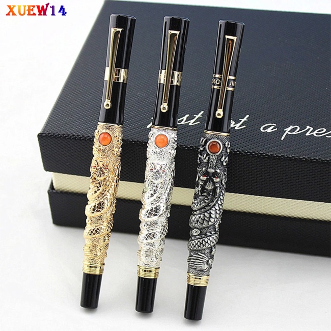 Bút Mực 3D Khắc Họa Tiết Đôi Mắt Rồng Màu Đỏ Độc Đáo Dùng Làm Quà Tặng/ Văn Phòng