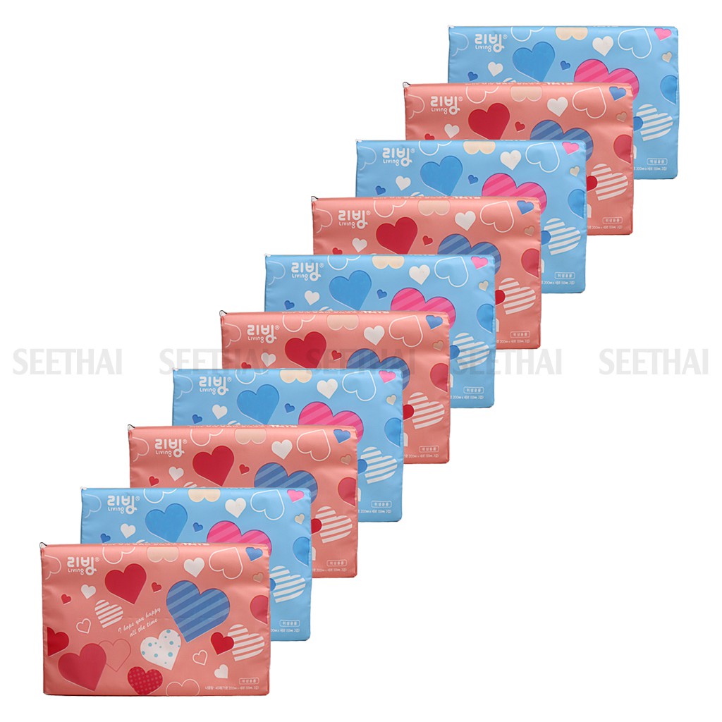 COMBO 10 khăn giấy khô LIVING SOFT Hàn Quốc 40 tờ khăn giấy bỏ túi đa năng