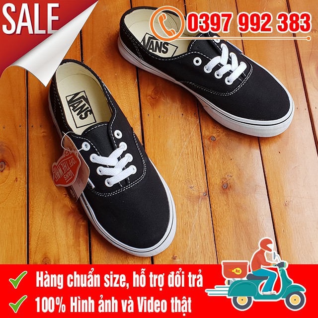 [MIỄN PHÍ SHIP] Giày Thể Thao Vns Classic Đen Trắng Nam Nữ