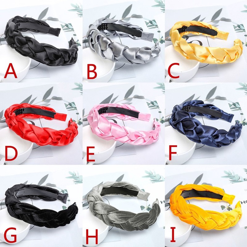 Cài Tóc Haimeikang Vải Nhung Bện Phong Cách Hàn Quốc Thời Trang Cho Nữ