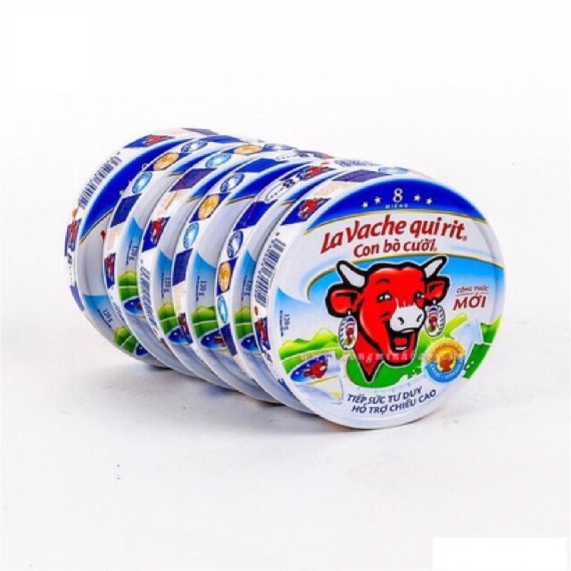 Phô mai Con Bò Cười 8 Miếng 112g và 16 Miếng 224g – Vị truyền thống