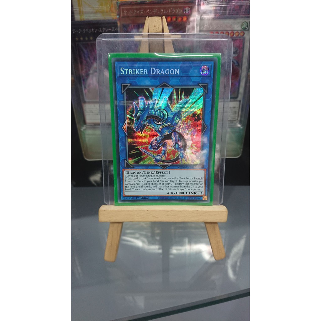 [ Dưa Hấu Yugioh ] Lá bài thẻ bài Striker Dragon - Prismatic Secret Rare - Tặng bọc bài nhựa bảo quản