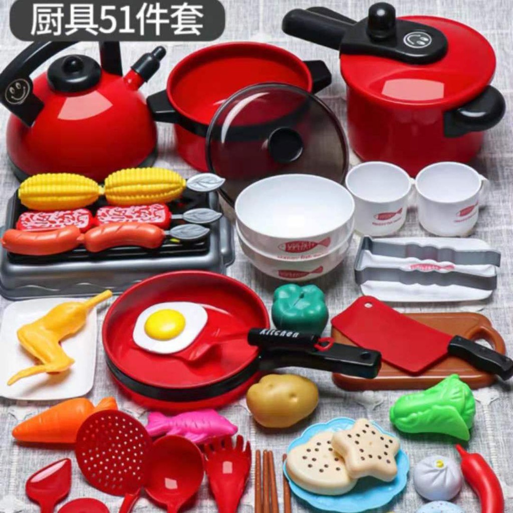 giảm giá / tức tốc giao hàng/bếp đồ chơi trẻ em, đầu bếp, nhà 9 búp bê, bé gái dùng thìa em
