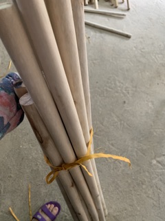 Thanh gỗ tròn đường kính 2cm, phụ kiện macrame