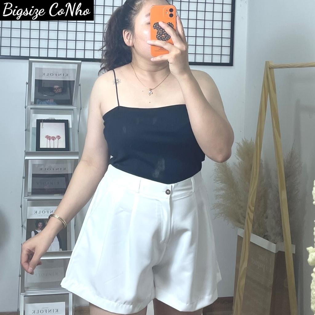 Quần đùi bigsize nữ lưng thun và khóa kéo, Quần short nữ big size ngoại cỡ Q8 | BigBuy360 - bigbuy360.vn