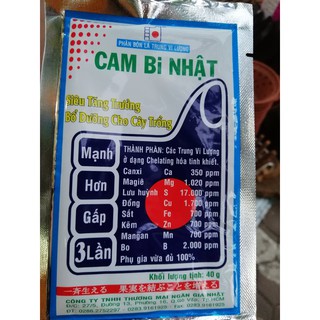  Phân bón lá Trung Vi Lượng - Cam bi Nhật( 40g)