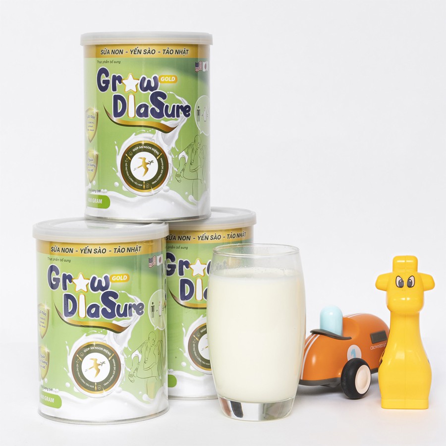 Combo Mua 5 - Tặng 3 Hộp Sữa Non Grow Diasure Gold 400g Dành Cho Trẻ Biếng Ăn