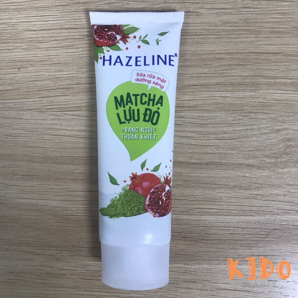 Sữa rửa mặt ngừa mụn sáng da HAZELINE Matcha Tràm Trà | Nghệ Hoa Cúc | Matcha & Lựu Đỏ 50g / 100g