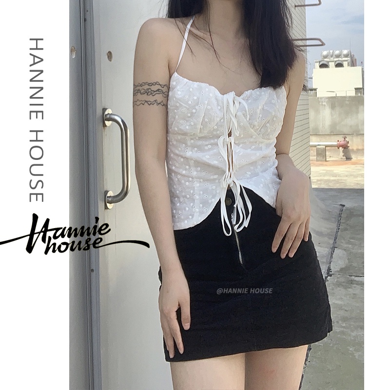 Áo Croptop Ren Cổ Yếm Hở Lưng Gợi Cảm Cho Nữ