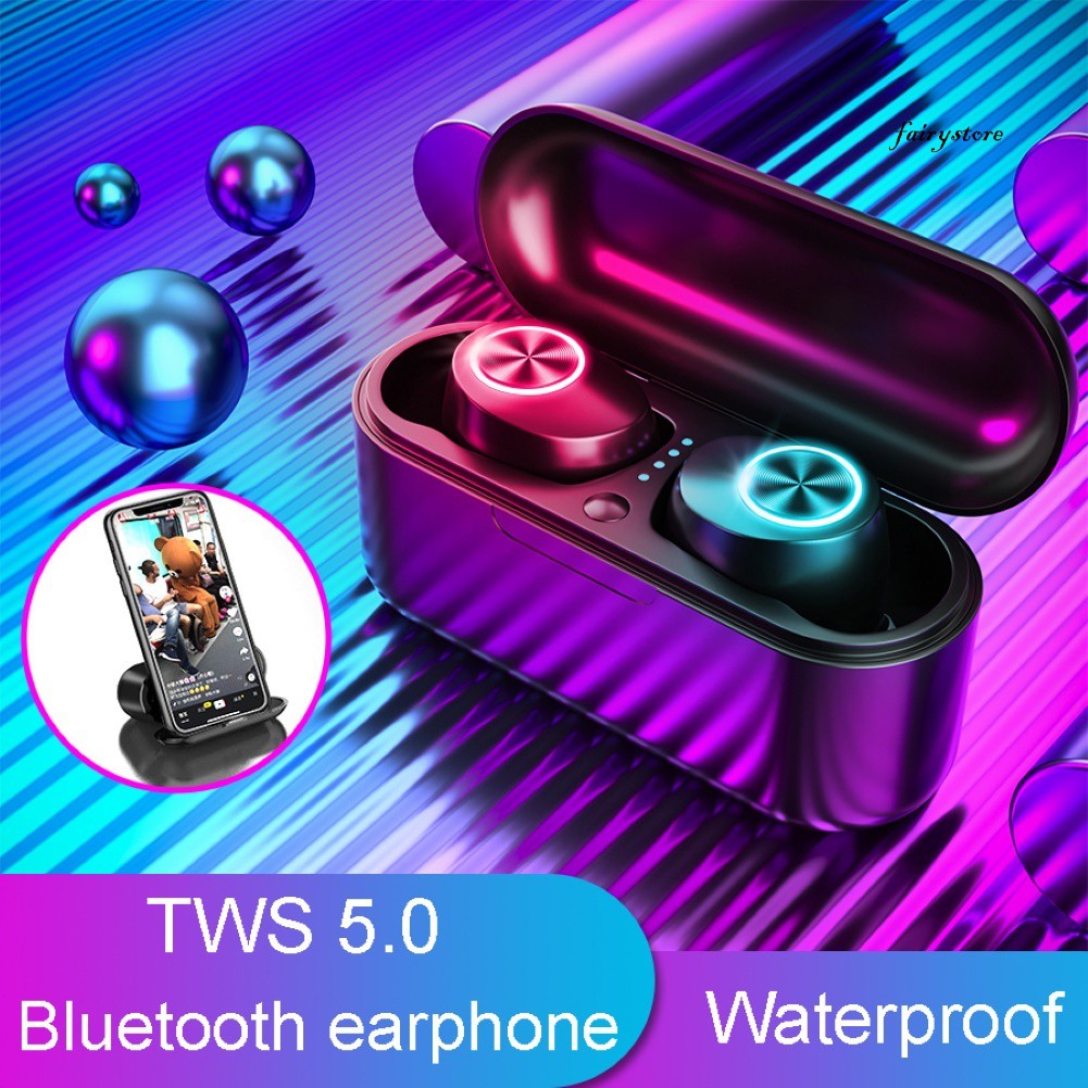 Tai Nghe Bluetooth 5.0 Không Dây Fs + X29 Chống Thấm Nước Kiểu Dáng Thể Thao