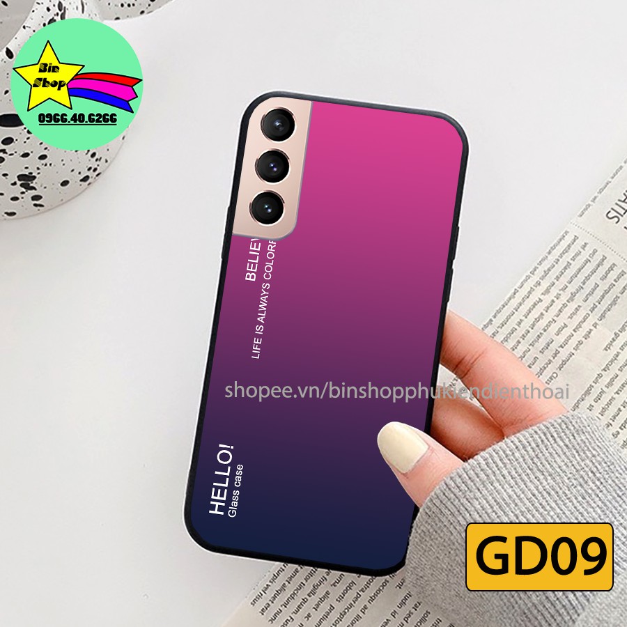 Ốp lưng kính Samsung S21 - Samsung S21 Ultra - Samsung S20 FE in hình đa sắc màu sang trọng.