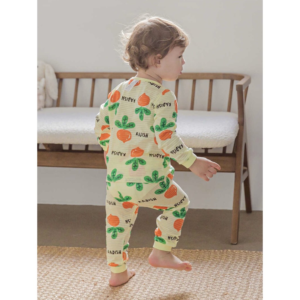 BỘ DÀI TAY CAO CẤP BÉ TRAI CỦA HÃNG CORDII, CHẤT COTTON GIẤY ORGANIC, MẪU CỦ CẢI