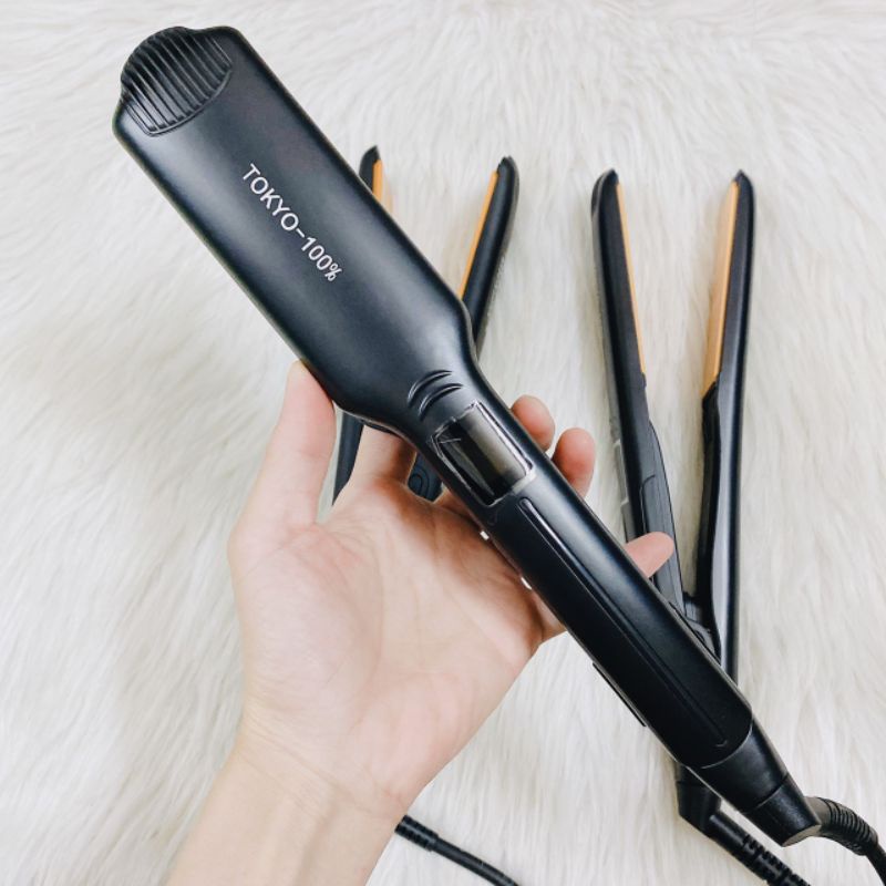 Máy là duỗi tóc bản sứ TOKYO có hiện thị đèn LED cao cấp, máy kẹp tóc thẳng cho salon ( bảo hàng 6 tháng)