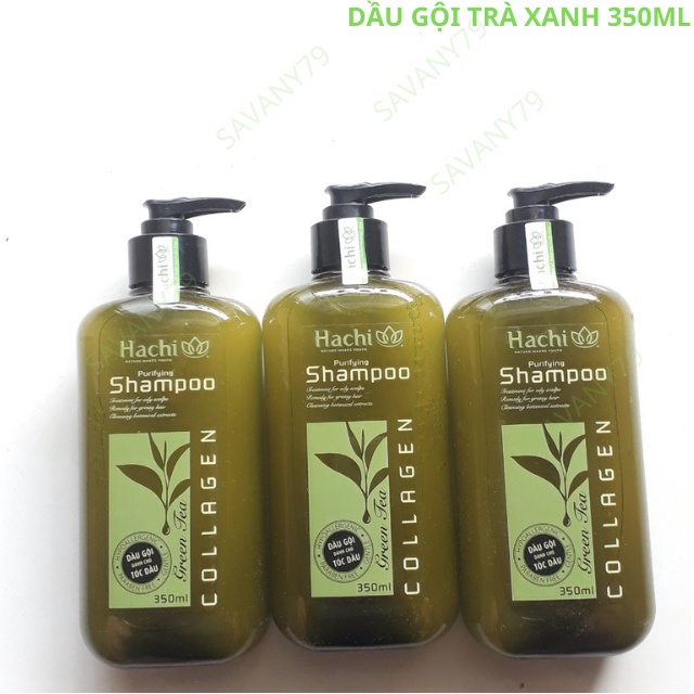 [ ComBo ] Dầu gội và xã chiết xuất từ lá trà xanh HACHI 350ML dành cho tóc bị dầu