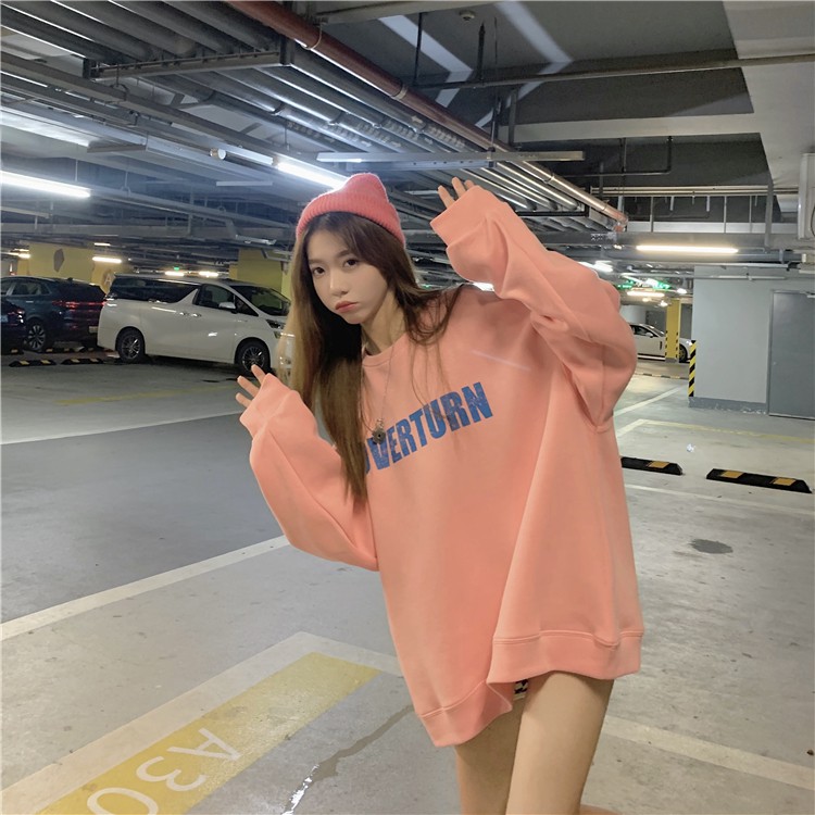 Áo Nỉ Sweater Nữ VENUS áo nỉ form rộng vintage Hàn Quốc - OVERTURN