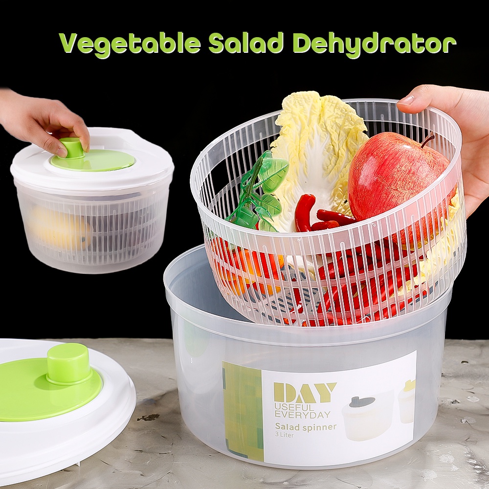 Dụng Cụ Làm Ráo Nước Rau Củ Bằng Nhựa Đơn Giản Đa Năng