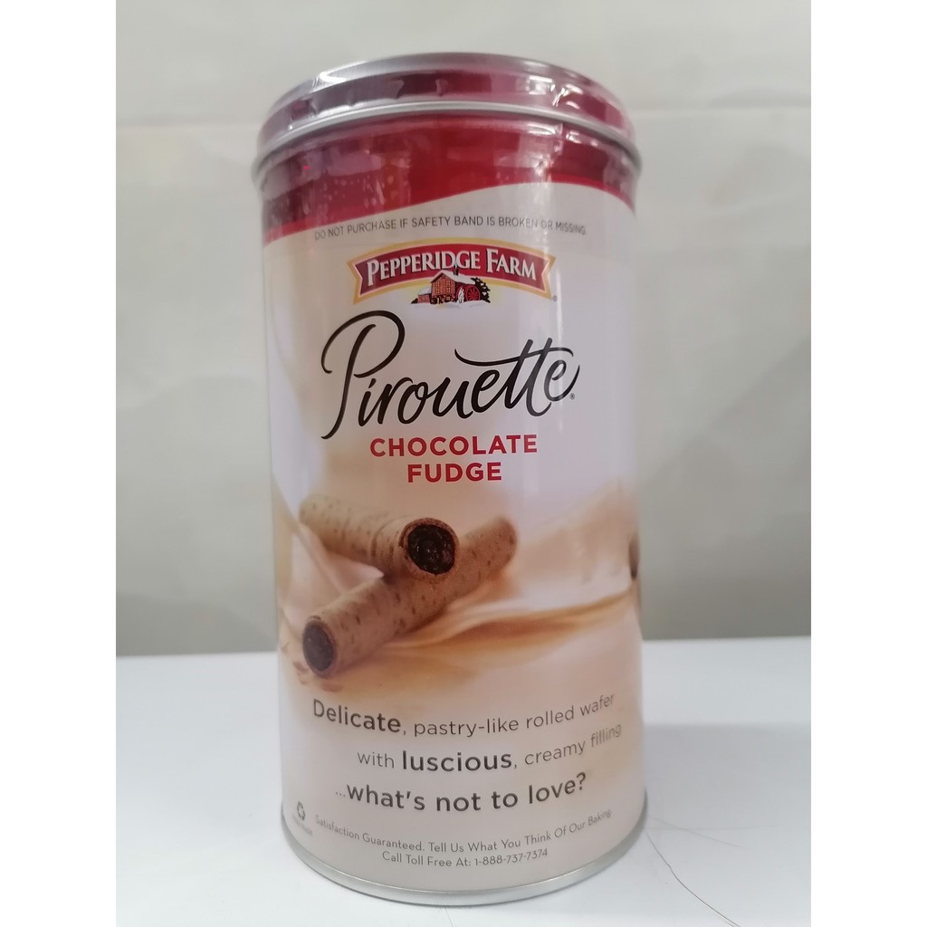 [382g – CHOCOLATE] Bánh ống điếu vị Sô cô la [Indonesia] PEPPERIDGE FARM Pirouette Chocolate Fudge (anm-hk5)