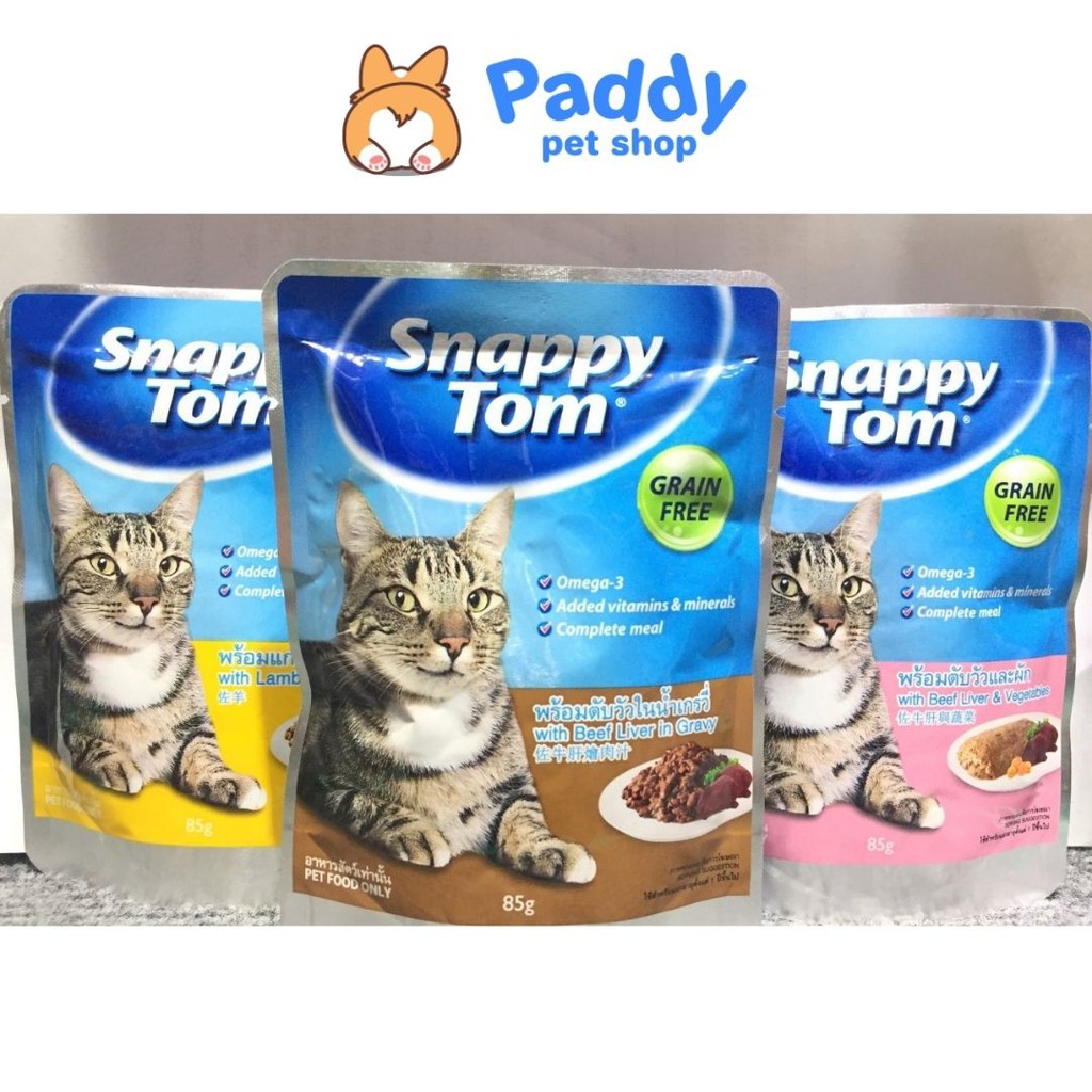 Pate Snappy Tom Cho Mèo Trên 2 Tháng Tuổi (85g)