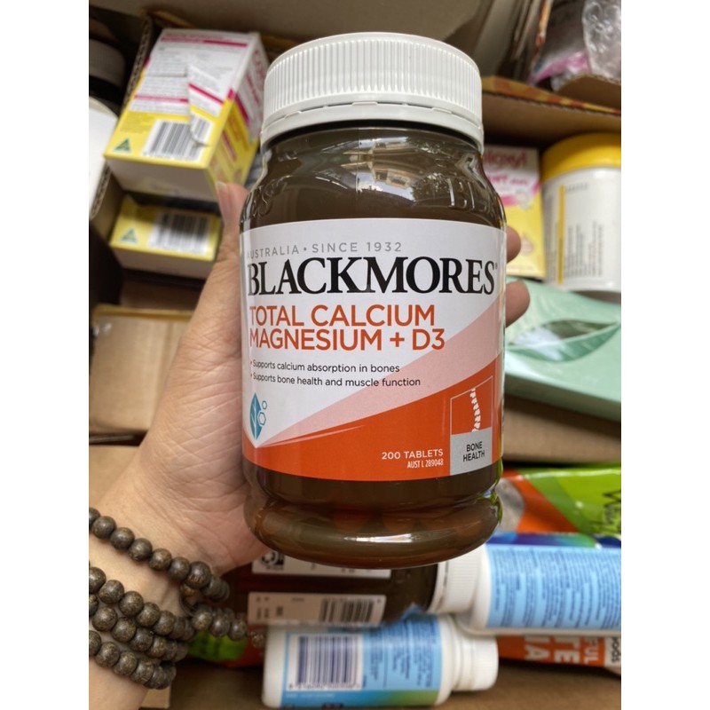 BLACKMORES TOTAL CALCIUM MAGNESIUM + D3 LỌ 200 VIÊN CHÍNH HÃNG ALPEN