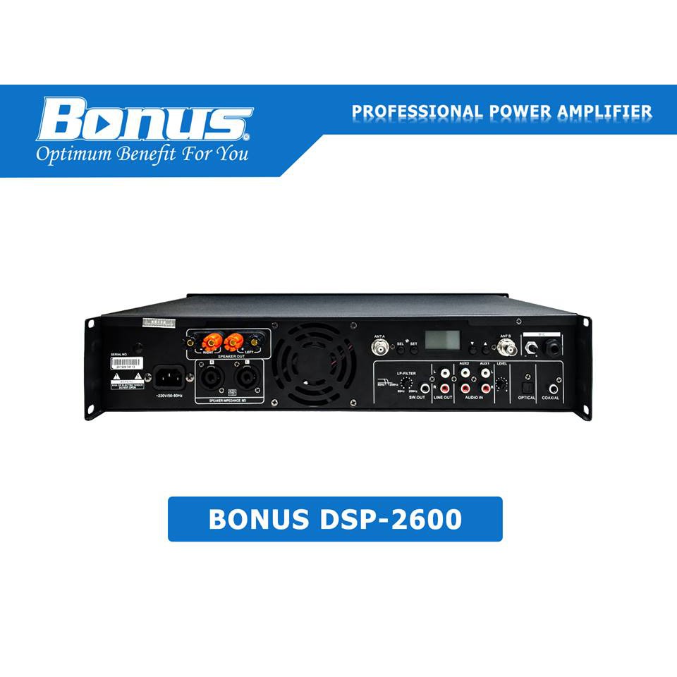 Amply số karaoke Bonus Audio DSP-2600 cao cấp.