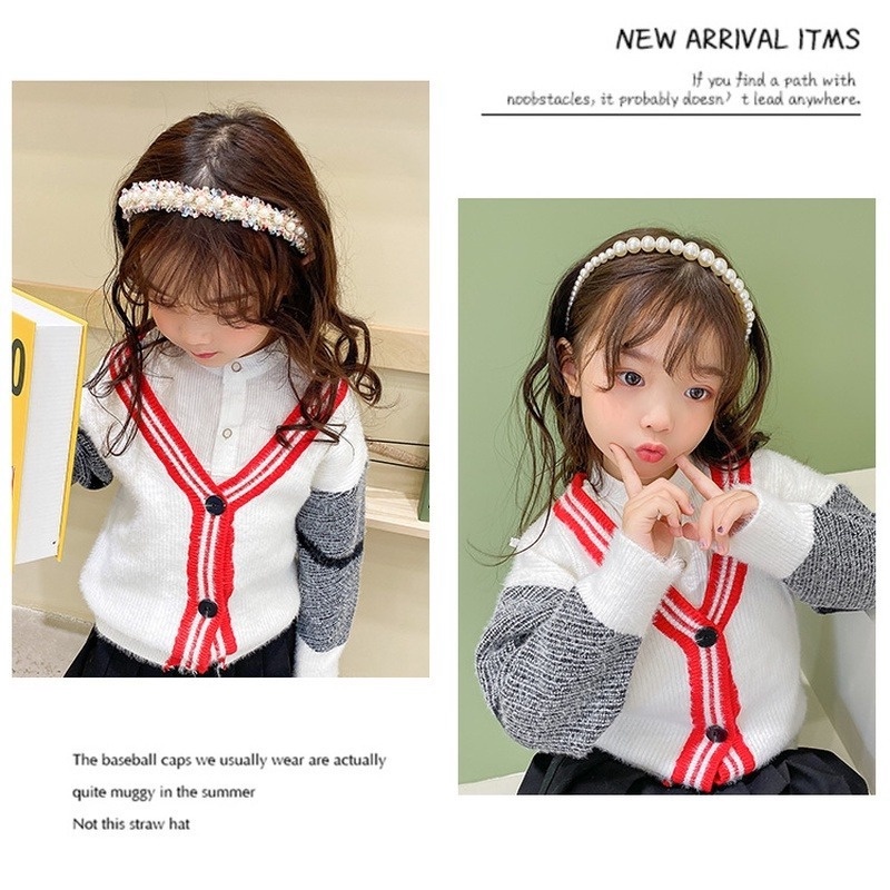 Băng Đô cài tóc Đính Ngọc Trai Nhân Tạo Thời Trang Hàn Quốc