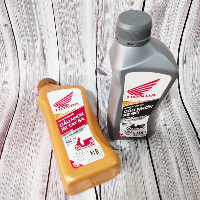 Dầu nhớt - dầu nhờn xe Honda tay ga, xe số hàng Chính hãng HONDA tem 2 lớp 800ml