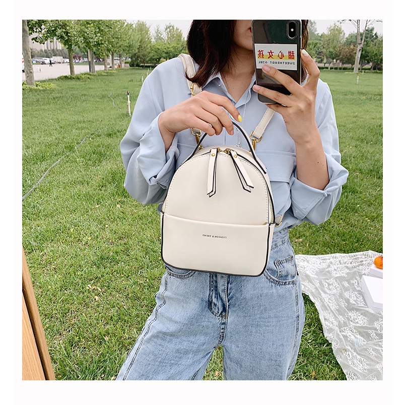 Ba lô JASMIN NOIR chất mềm mại thiết kế đơn giản hợp thời trang