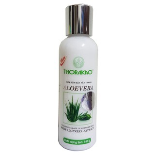 Sữa rửa mặt tẩy trang aloevera thorakao 140g