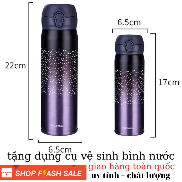 Bình giữ nhiệt NGÔI SAO bình giữ nhiệt inox 500ml LOẠI TỐT