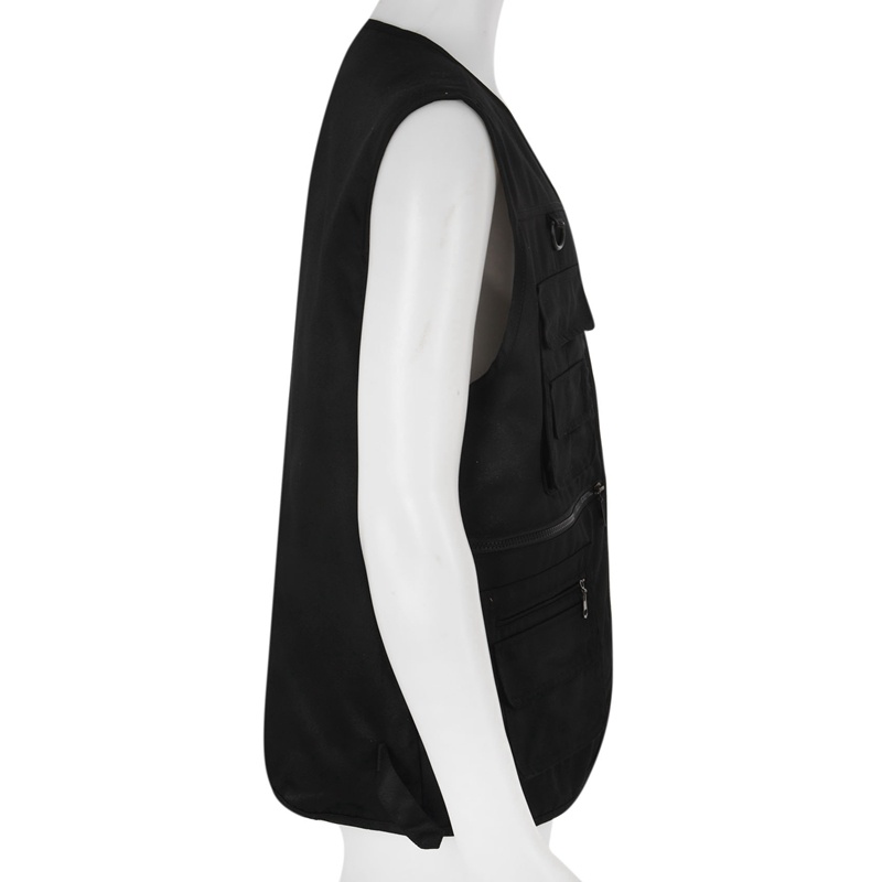 Áo Khoác Câu Cá Nhiều Túi Màu Đen Size Xl Cho Nam