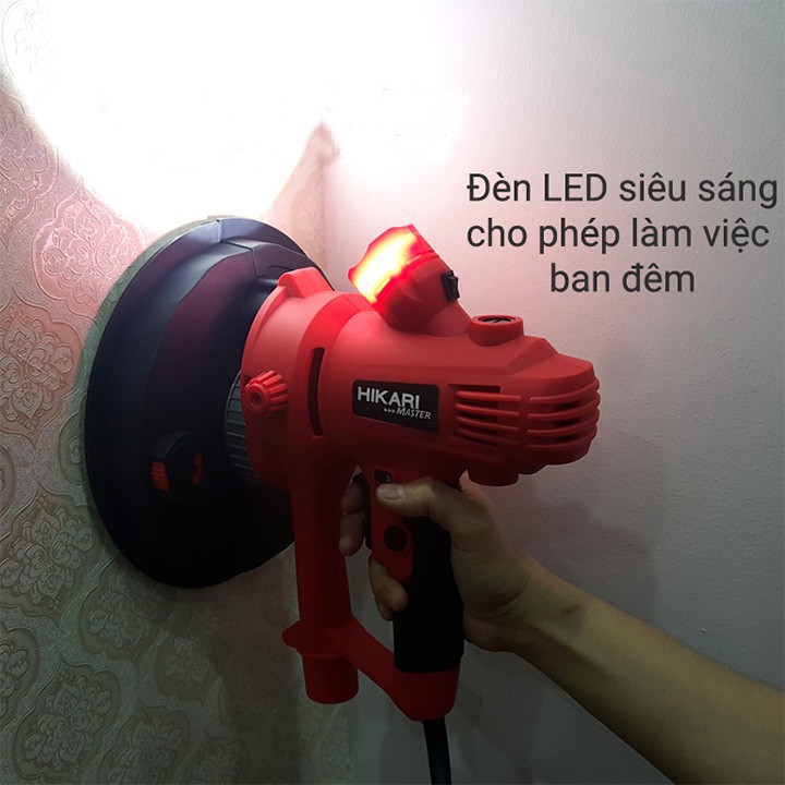 máy chà tường có đèn hikari