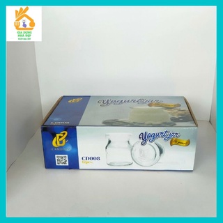 Hủ sữa chua, hủ đựng sữa chua, hủ làm sữa chưa bằng thủy tinh cao cấp - 0031