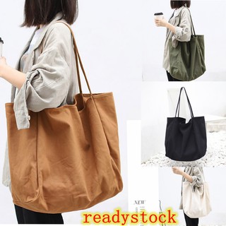 Túi đeo vai vải Tote phong cách hàn quốc Túi vải Cotton