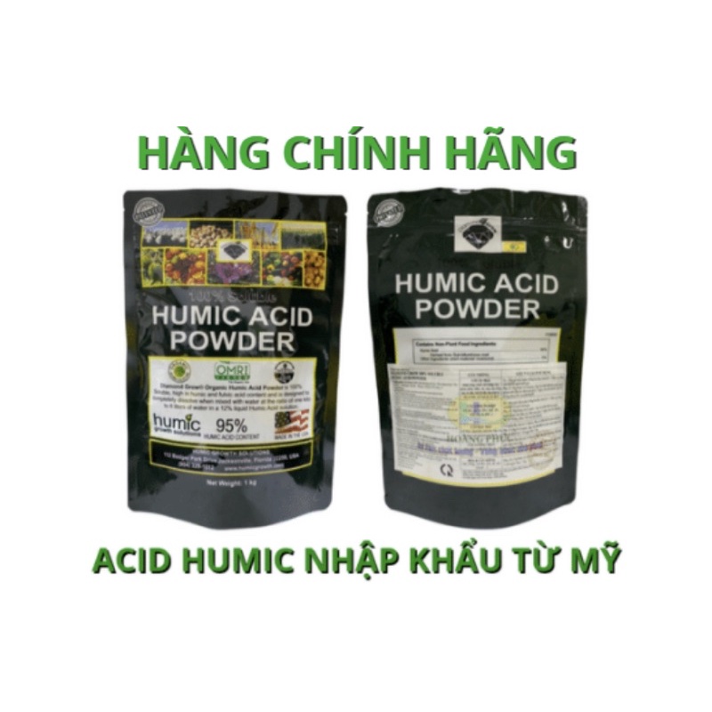 Phân Bón Sinh học Kích Rễ HUMIC ACID MỸ CHÍNH HÃNG - GÓI 1KG ( Nhập SLL liên hệ Shop )